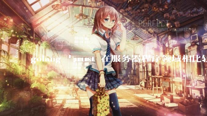 golang 与rust 在服务器程序领域相比较，各有什么优劣势？