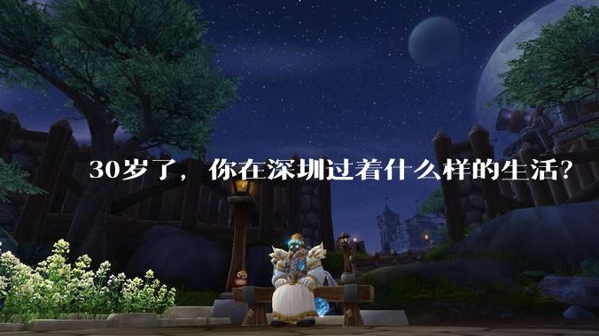 30岁了，你在深圳过着什么样的生活？